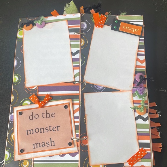 Premade Halloween envelope scrapbook- just made - Picture 4 of 8